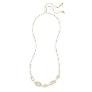Kendra Scott June long necklace in rock crystal